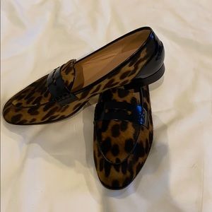 J Crew Academy penny loafers calf hair
J8502